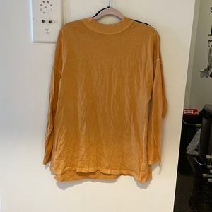 Free People Mock Turtleneck Oversized Shirt